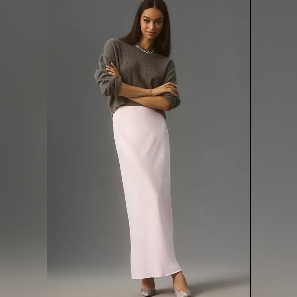 Anthropologie "The Tilda Maxi Slip Skirt"